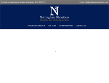 Tablet Screenshot of nottinghamshoulders.com